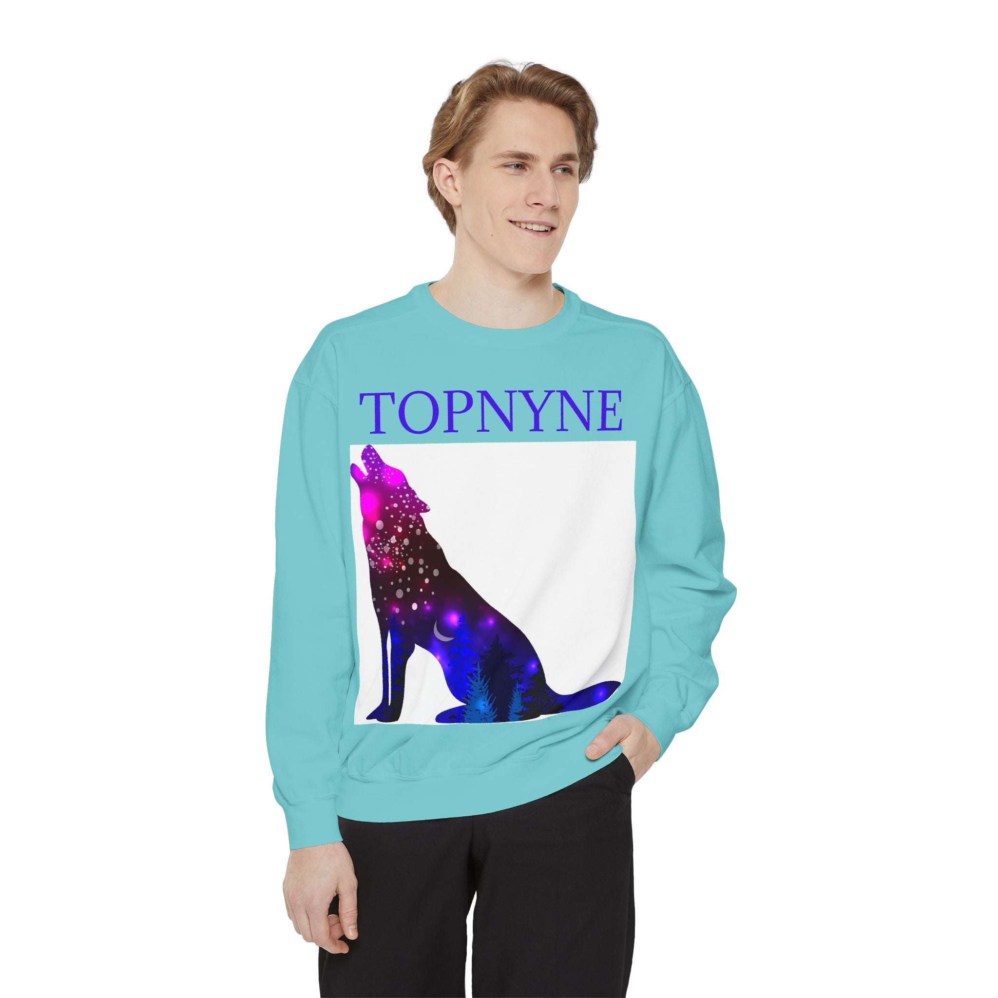 Galactic Wolf Sweatshirt, Cozy Unisex Sweatshirt, Astral Design Top, Gift for Animal Lovers, Perfect for Casual Outings, Topnyne [...]