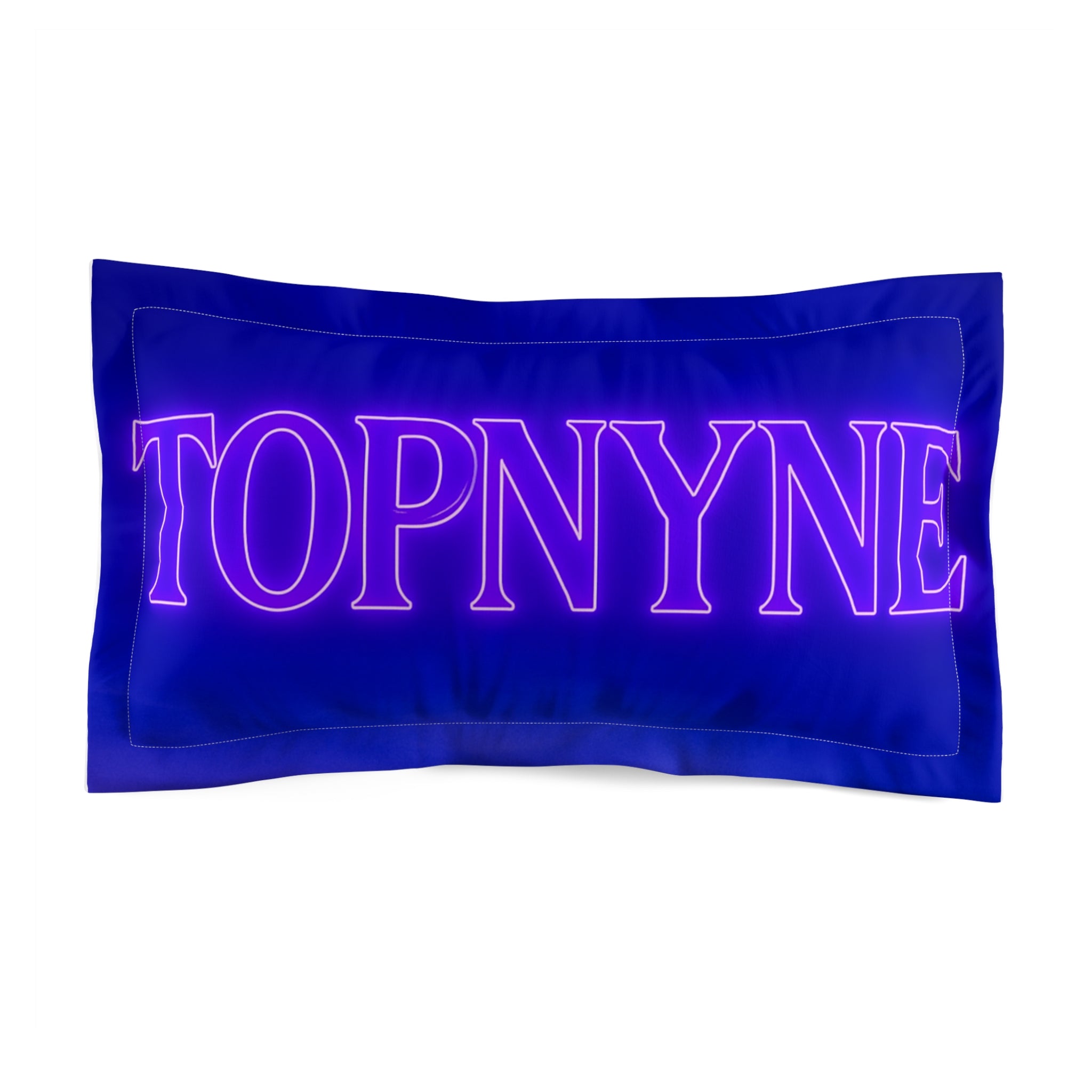 Neon Glow Microfiber TOPNYNE Pillow Sham - Cool Bedroom Decor, Gift for Teens, Unique Sleep Accessories, Home Decor, Decorative Pillowcase