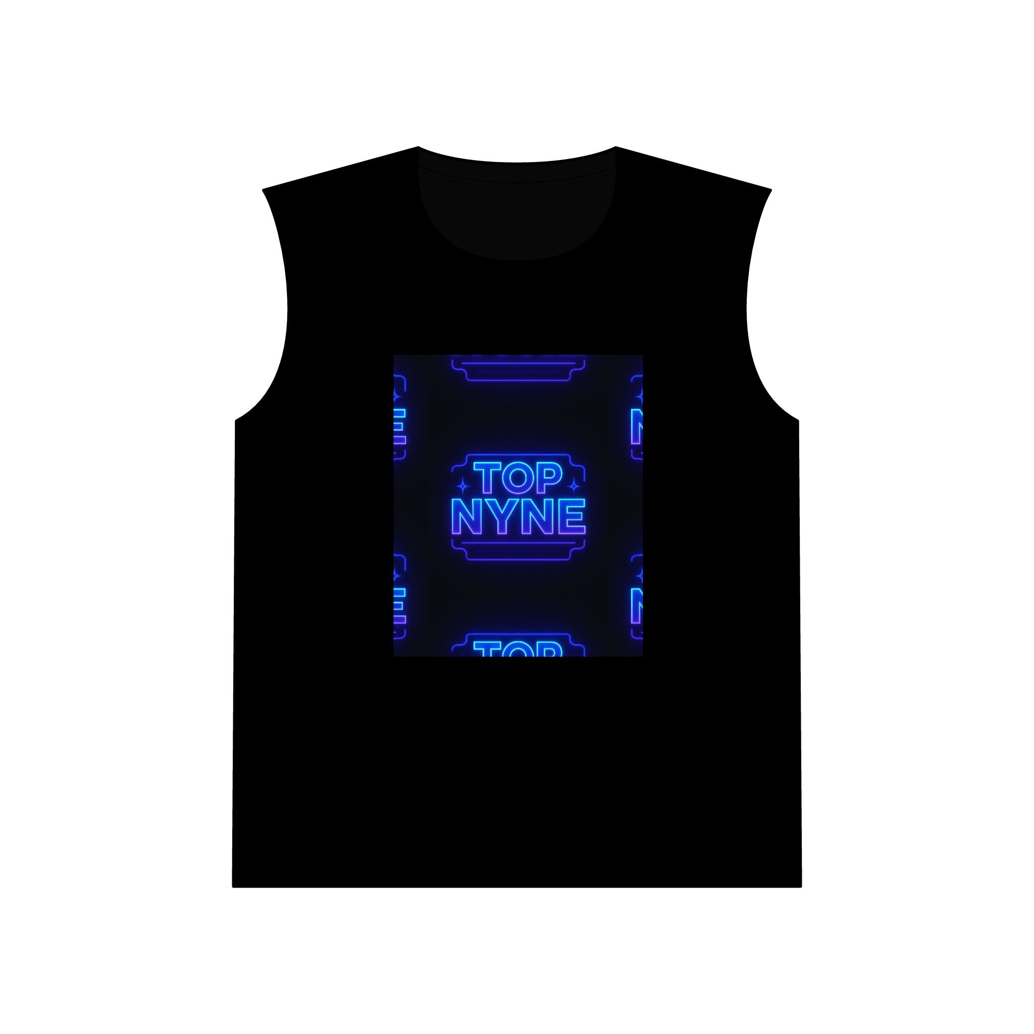 Neon Graphic Muscle Tank, Unisex Sports Tee, Summer Workout Top, Festival Apparel, Gym Clothing, Casual Streetwear